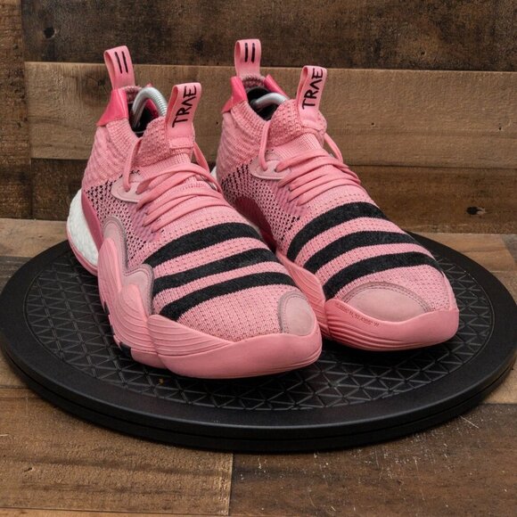 ADIDAS TRAE YOUNG 2.0 PINK TRAP HOUSE MENS ATHLETIC SHOES BASKETBALL PINK SZ 13 - Picture 3 of 9